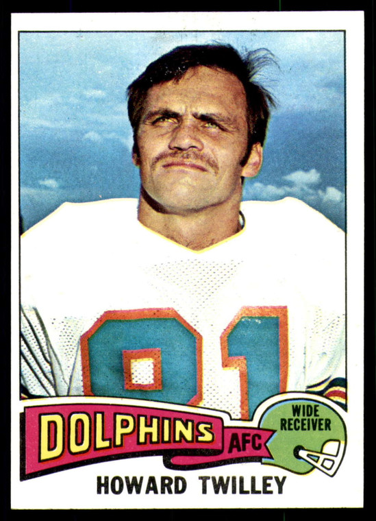 1975 Topps #128 Howard Twilley VG  Miami Dolphins 