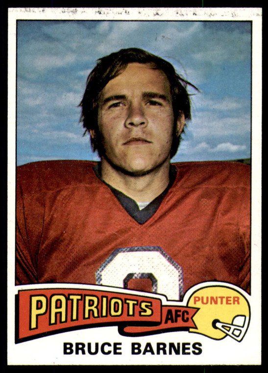 1975 Topps #129 Bruce Barnes VG  New England Patriots 