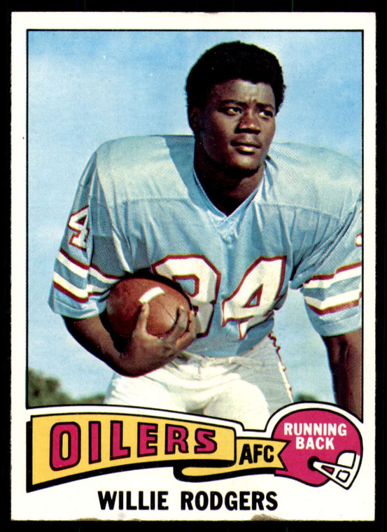 1975 Topps #166 Willie Rogers VG  RC Rookie Houston Oilers 