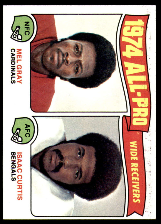 1975 Topps #211 Mel Gray/Isaac Curtis All-Pro Receivers VG  St. Louis Cardinals/Cincinnati Bengals 