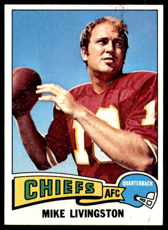 1975 Topps #228 Mike Livingston VG  Kansas City Chiefs 