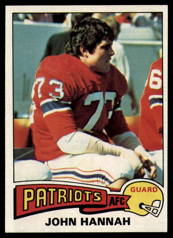 1975 Topps #318 John Hannah VG  New England Patriots 