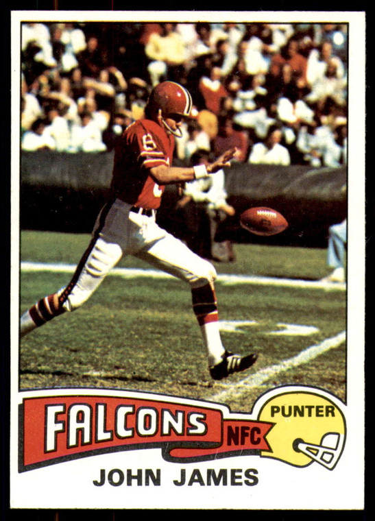 1975 Topps #326 John James VG  Atlanta Falcons 