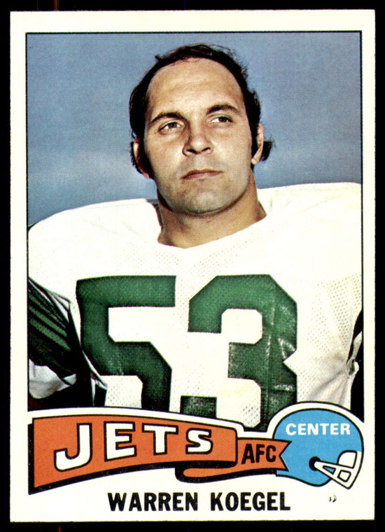 1975 Topps #339 Warren Koegel VG  New York Jets 