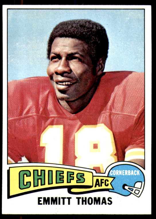 1975 Topps #340 Emmitt Thomas VG  Kansas City Chiefs 