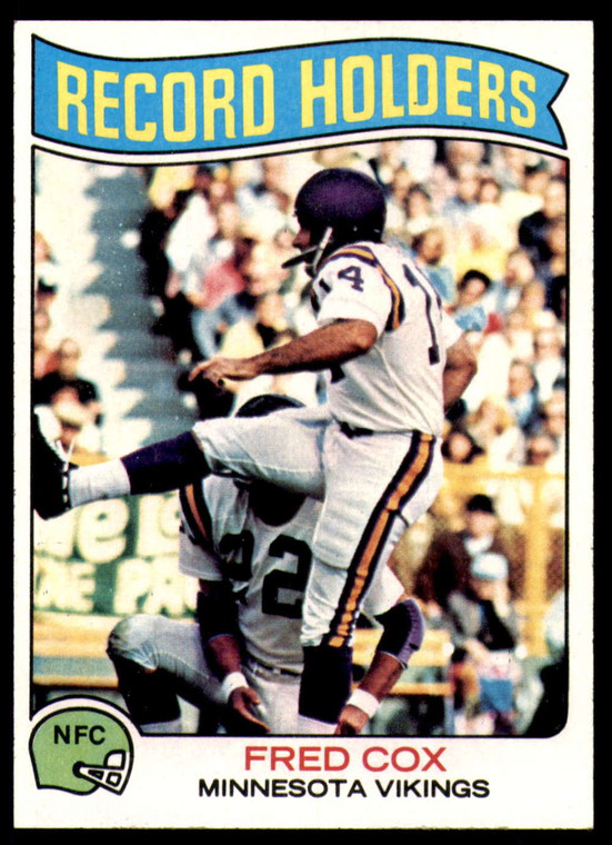1975 Topps #352 Fred Cox RB VG  Minnesota Vikings 