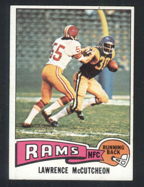 1975 Topps #360 Lawrence McCutcheon VG  RC Rookie Los Angeles Rams 