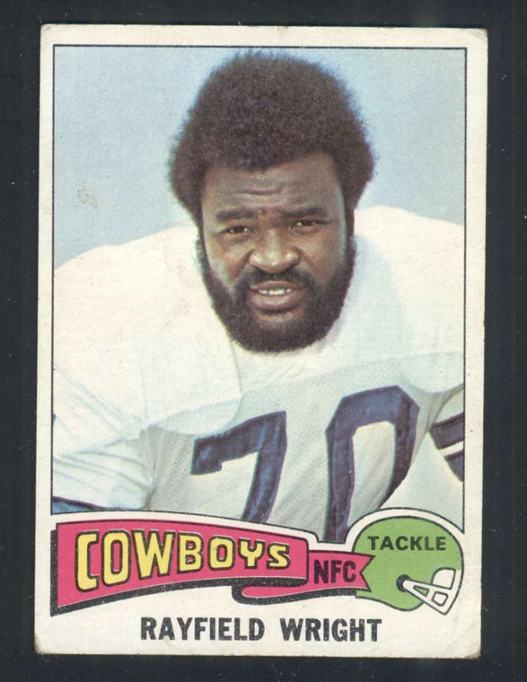 1975 Topps #402 Rayfield Wright VG  Dallas Cowboys 