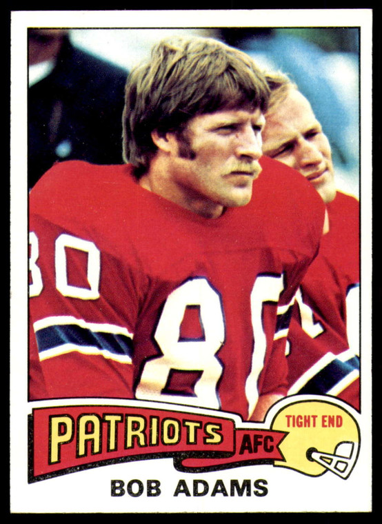 1975 Topps #407 Bob Adams VG  New England Patriots 
