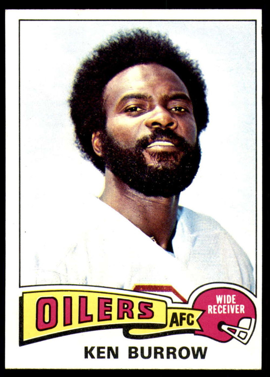 1975 Topps #413 Ken Burrough UER VG  Houston Oilers 