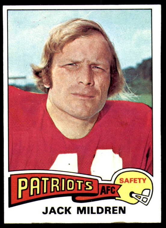 1975 Topps #431 Jack Mildren VG  RC Rookie New England Patriots 