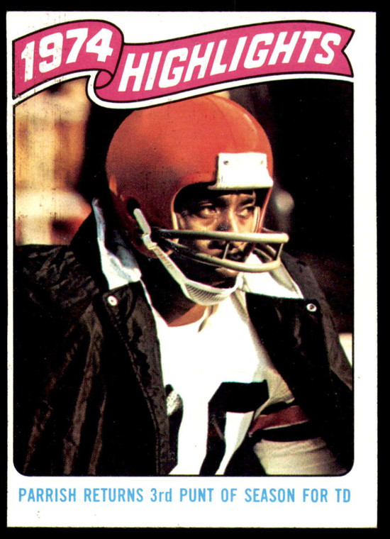 1975 Topps #457 Lemar Parrish HL VG  Cincinnati Bengals 