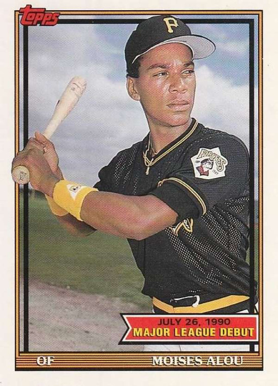 1991 Topps 1990 Debut #5 Moises Alou NM-MT Pittsburgh Pirates 