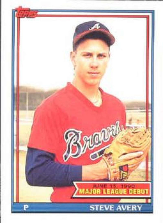 1991 Topps 1990 Debut #6 Steve Avery NM-MT Atlanta Braves 