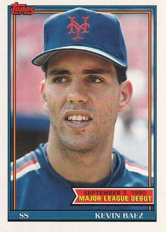 1991 Topps 1990 Debut #9 Kevin Baez NM-MT New York Mets 