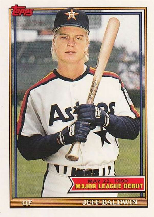 1991 Topps 1990 Debut #10 Jeff Baldwin NM-MT Houston Astros 
