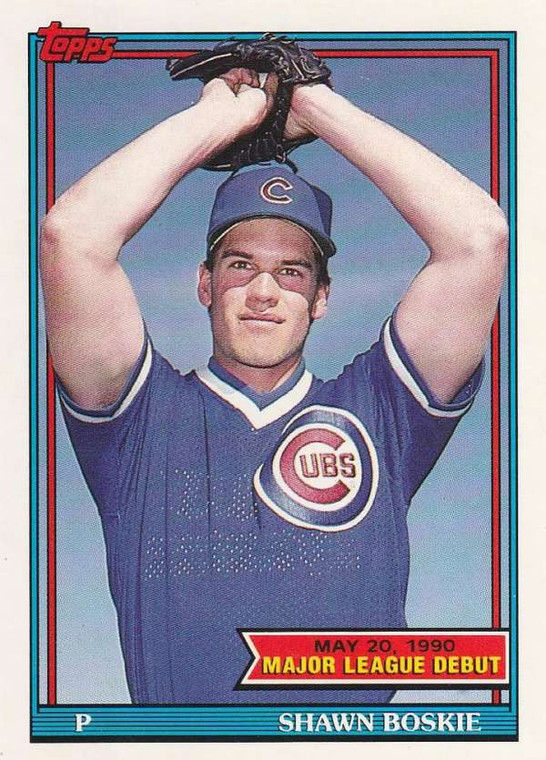 1991 Topps 1990 Debut #20 Shawn Boskie NM-MT Chicago Cubs 