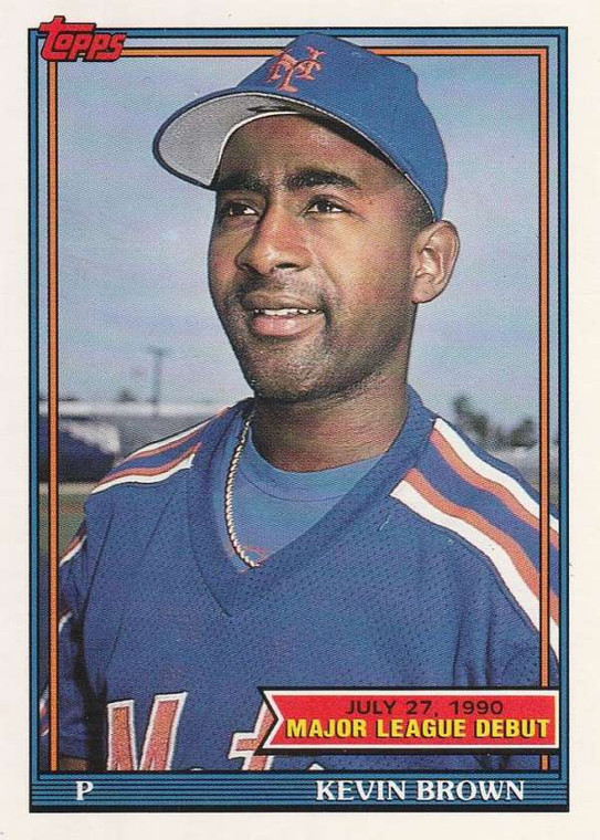 1991 Topps 1990 Debut #22 Kevin Brown NM-MT New York Mets 