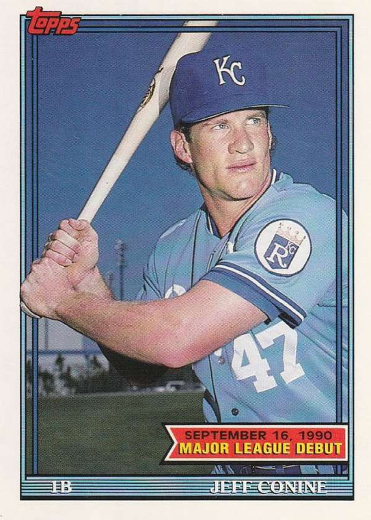 1991 Topps 1990 Debut #34 Jeff Conine NM-MT Kansas City Royals 