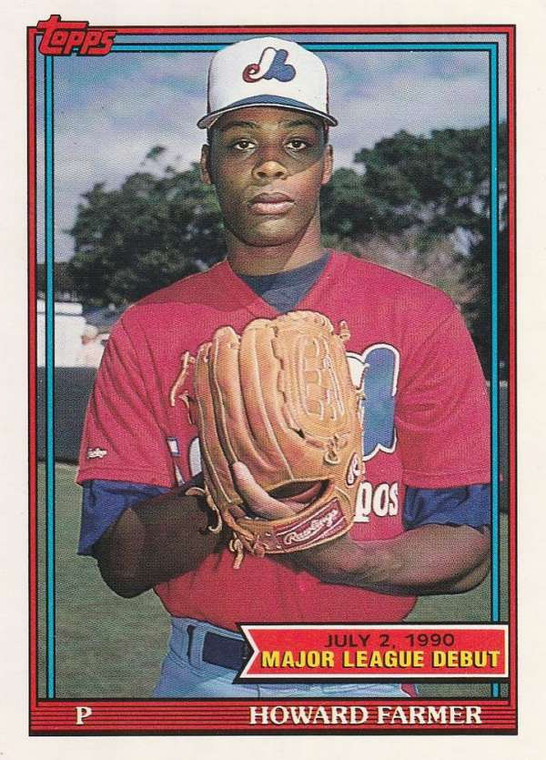 1991 Topps 1990 Debut #47 Howard Farmer NM-MT Montreal Expos 