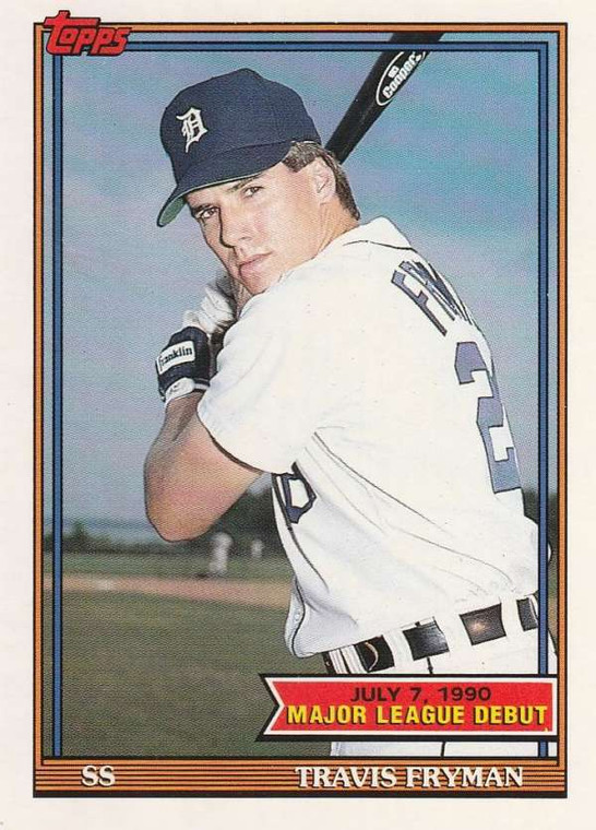 1991 Topps 1990 Debut #49 Travis Fryman NM-MT Detroit Tigers 