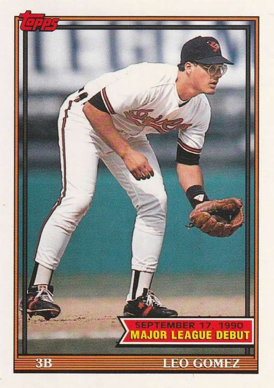 1991 Topps 1990 Debut #56 Leo Gomez NM-MT Baltimore Orioles 