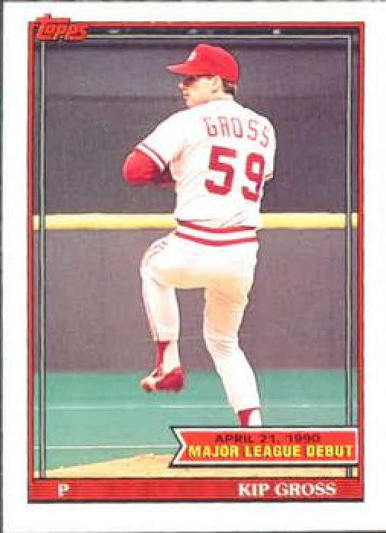 1991 Topps 1990 Debut #60 Kip Gross NM-MT Cincinnati Reds 