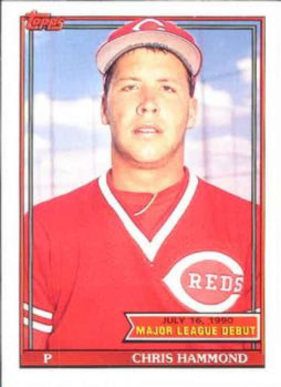 1991 Topps 1990 Debut #62 Chris Hammond NM-MT Cincinnati Reds 