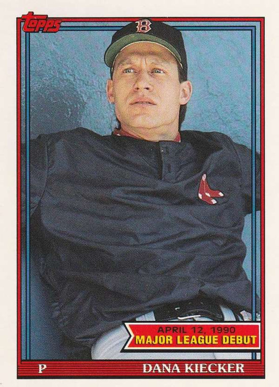 1991 Topps 1990 Debut #77 Dana Kiecker NM-MT Boston Red Sox 