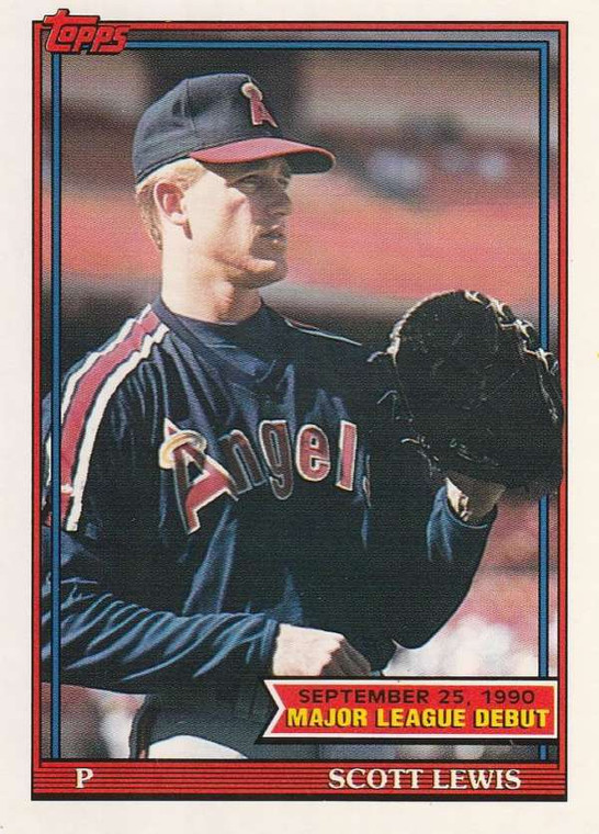 1991 Topps 1990 Debut #88 Scott Lewis NM-MT California Angels 