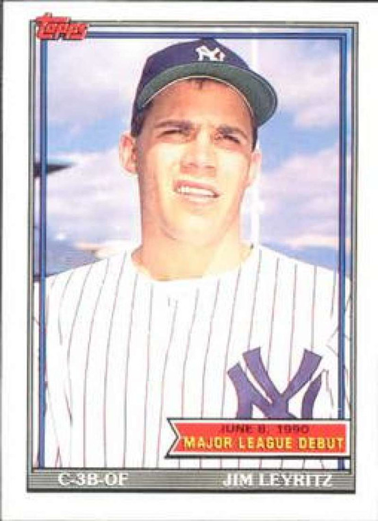 1991 Topps 1990 Debut #89 Jim Leyritz NM-MT New York Yankees 
