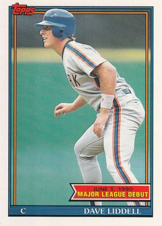 1991 Topps 1990 Debut #90 Dave Liddell NM-MT New York Mets 