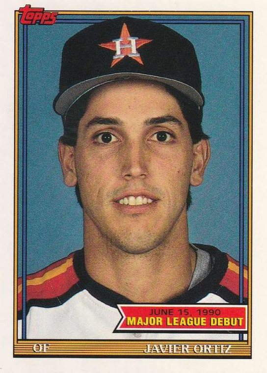 1991 Topps 1990 Debut #119 Javier Ortiz NM-MT Houston Astros 