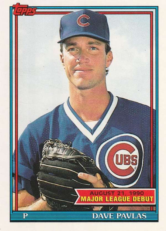 1991 Topps 1990 Debut #122 Dave Pavlas NM-MT Chicago Cubs 