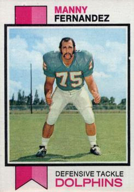 1973 Topps #75 Manny Fernandez VG Miami Dolphins 