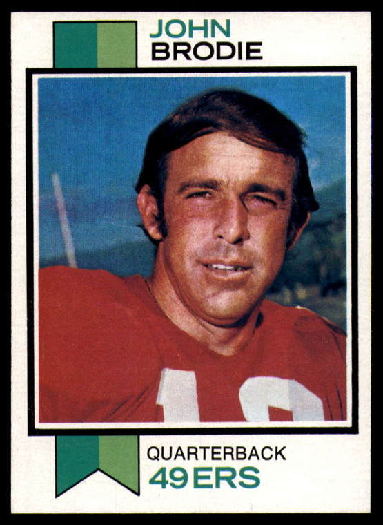 1973 Topps #45 John Brodie VG San Francisco 49ers 