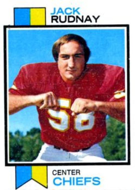 1973 Topps #57 Jack Rudnay VG RC Rookie Kansas City Chiefs 