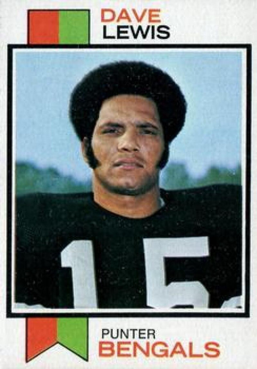 1973 Topps #88 Dave Lewis VG Cincinnati Bengals 