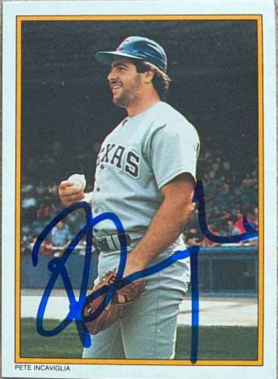 Pete Incaviglia Autographed 1987 Topps All-Star Set Collector's Edition (Glossy Send-Ins) #29 
