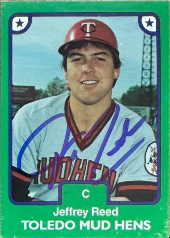 Jeff Reed Autographed 1984 TCMA Toledo Mud Hens #2 