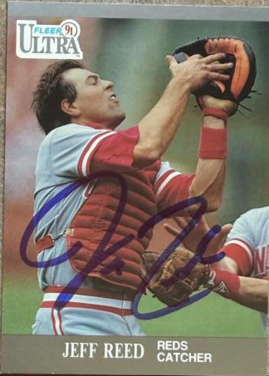 Jeff Reed Autographed 1991 Fleer Ultra #101 Cincinnati Reds Card