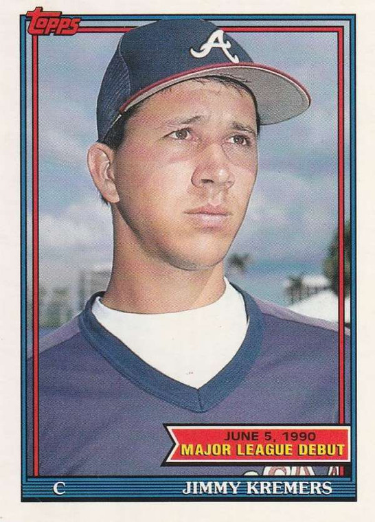 1991 Topps 1990 Debut #79 Jimmy Kremers NM-MT Atlanta Braves 