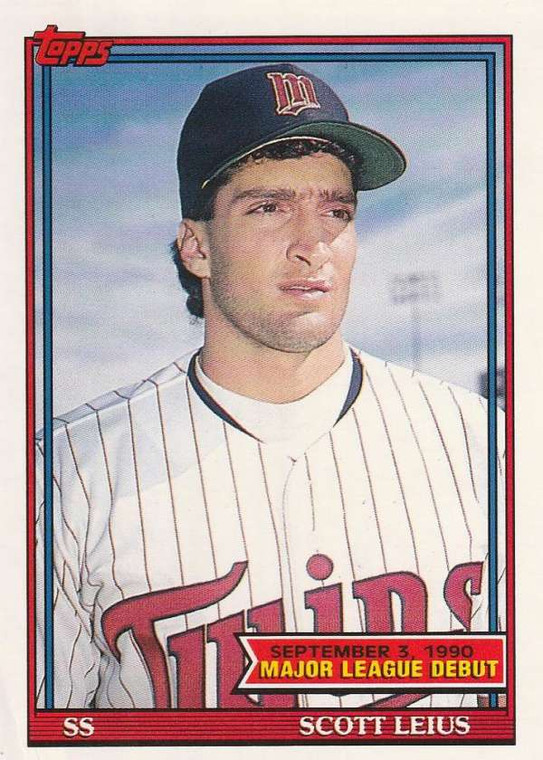 1991 Topps 1990 Debut #85 Scott Leius NM-MT Minnesota Twins 