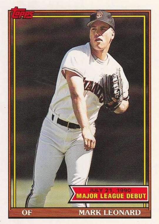 1991 Topps 1990 Debut #86 Mark Leonard NM-MT San Francisco Giants 