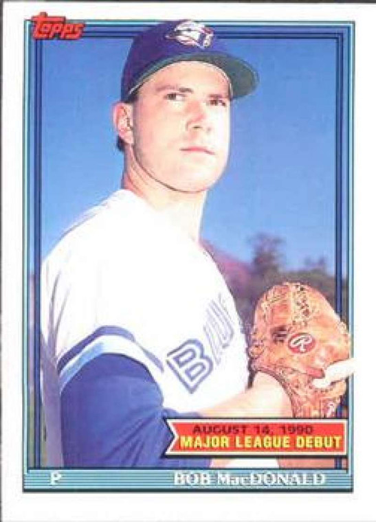 1991 Topps 1990 Debut #93 Bob MacDonald NM-MT Toronto Blue Jays 