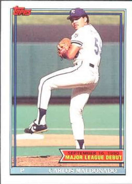 1991 Topps 1990 Debut #94 Carlos Maldonado NM-MT Kansas City Royals 