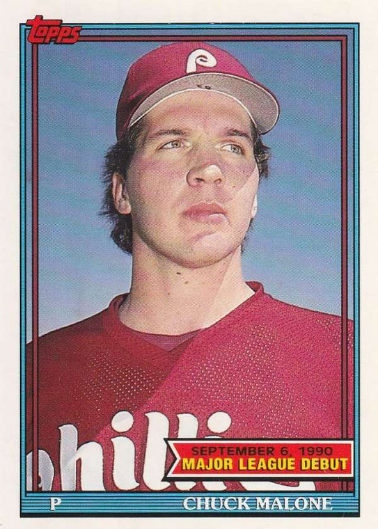1991 Topps 1990 Debut #95 Chuck Malone NM-MT Philadelphia Phillies 