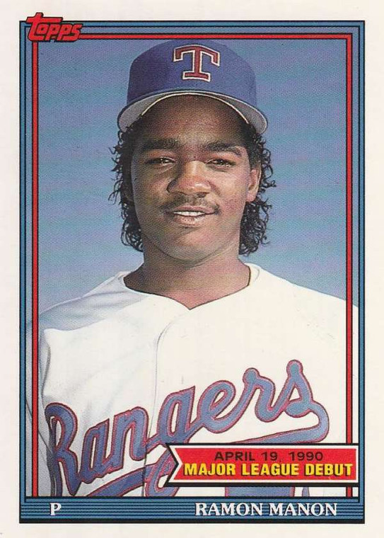 1991 Topps 1990 Debut #96 Ramon Manon NM-MT Texas Rangers 