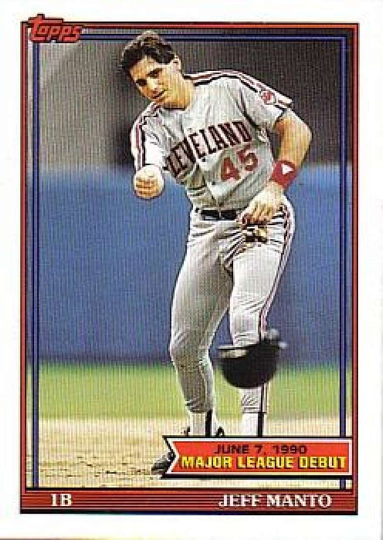 1991 Topps 1990 Debut #97 Jeff Manto NM-MT Cleveland Indians 