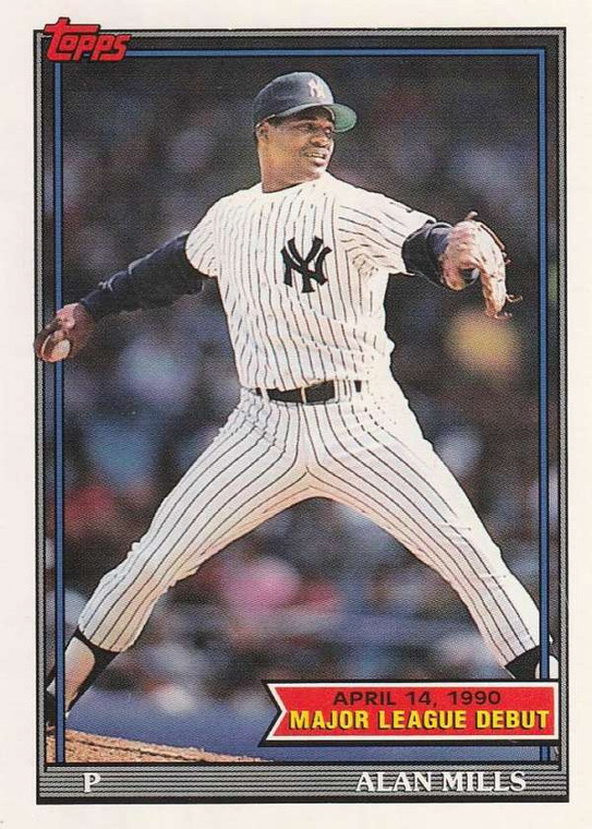 1991 Topps 1990 Debut #108 Alan Mills NM-MT New York Yankees 